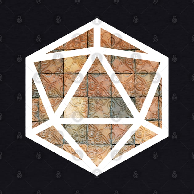 D20 Decal Badge - Temple Tile by aaallsmiles